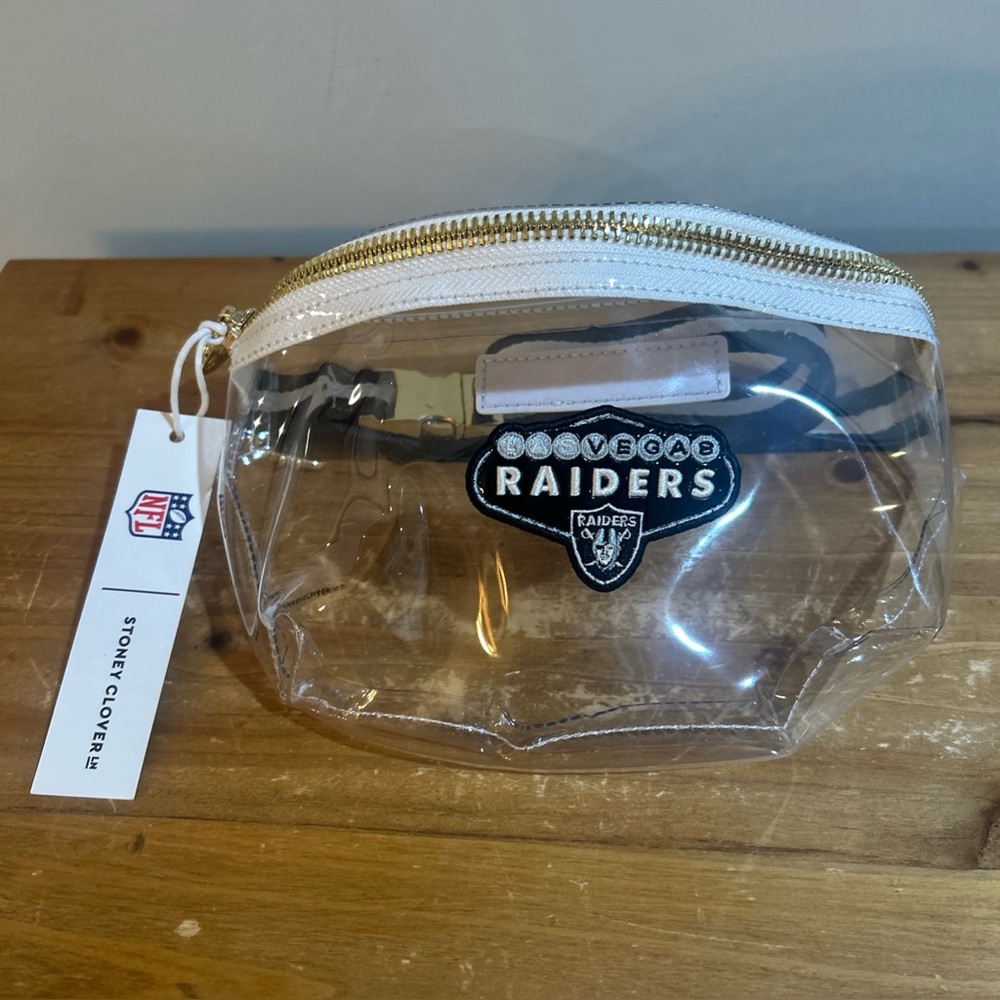 Stoney Clover NFL Clear Las Vegas Raiders cross body / Fanny pack NWT